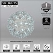 6" Cool White T5 LED Starlight Sphere, 50 Lights