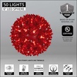 6" Red T5 LED Starlight Sphere, 50 Lights