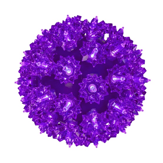 6" Purple T5 LED Starlight Sphere, 50 Lights