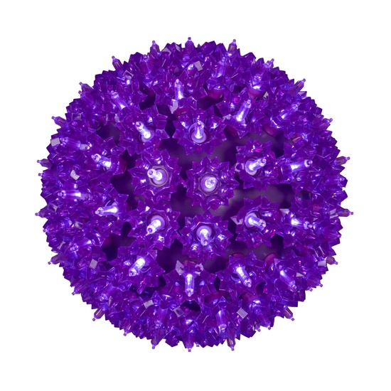 7.5" Purple T5 LED Starlight Sphere, 100 Lights
