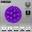 6" Purple T5 LED Starlight Sphere, 50 Lights