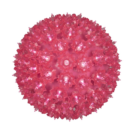 7.5" Pink T5 LED Starlight Sphere, 100 Lights