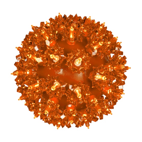 6" Amber T5 LED Starlight Sphere, 50 Lights