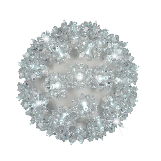 6" Cool White T5 LED Twinkle Starlight Sphere, 50 Lights