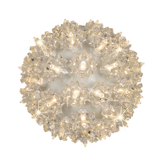 6" Warm White T5 LED Twinkle Starlight Sphere, 50 Lights