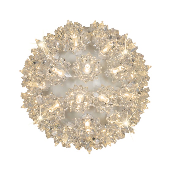 6" Warm White T5 LED Twinkle Starlight Sphere, 50 Lights