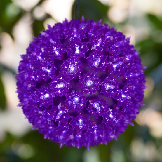 7.5" Purple T5 LED Starlight Sphere, 100 Lights