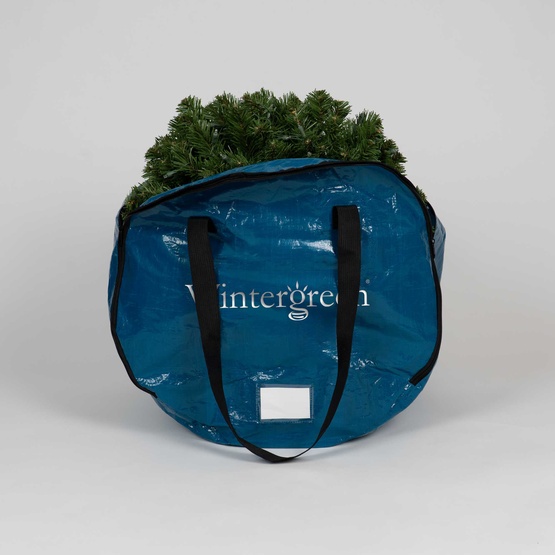 Wintergreen Wreath Storage Bag, 24"