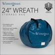 Wintergreen Wreath Storage Bag, 24"