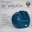 Wintergreen Wreath Storage Bag, 36"