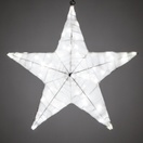 LED White Folding Polymesh Star, White Lights 