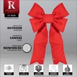15" Red Structural 3D Canvas Christmas Bow