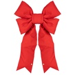 15" Red Structural 3D Canvas Christmas Bow