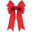 15" Red Structural 3D Canvas Christmas Bow