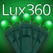 70 D5 TM Green Lux360 TM LED Christmas Lights, 4" Spacing