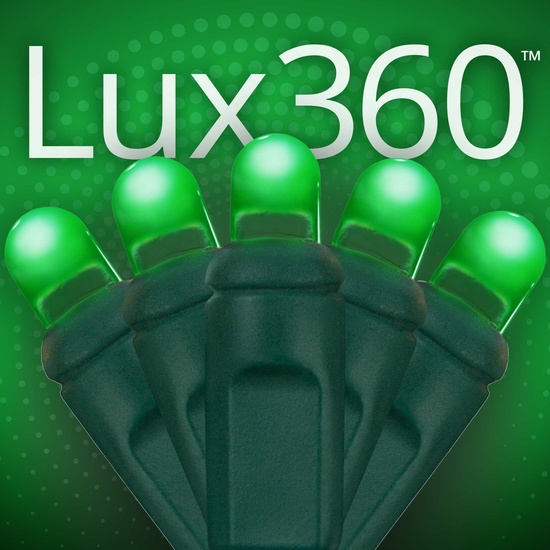 70 D5 TM Green Lux360 TM LED Christmas Lights, 4" Spacing