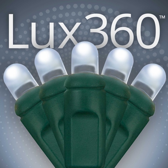 70 D5 TM Cool White Lux360 TM LED Christmas Lights, 4" Spacing