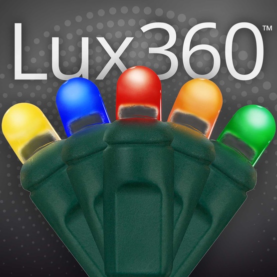 70 D5 TM Multi Color Lux360 TM LED Christmas Lights, 4" Spacing