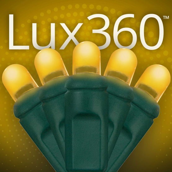 70 D5 TM Gold Lux360 TM LED Christmas Lights, 4" Spacing