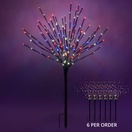 Patriotic Brown Glimmer Spray Lighted Branches with Red / White / Blue LED Lights, 1 pc