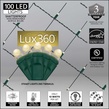 4' x 6' Lux360 TM Warm White D5 TM LED Net Lights, Green Wire