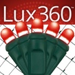 4' x 6' Lux360 TM D5 TM Red LED Net Lights, Green Wire