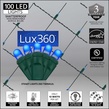 4' x 6' Lux360 TM Blue D5 TM LED Net Lights, Green Wire