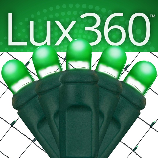 4' x 6' Lux360 TM Green D5 TM LED Net Lights, Green Wire