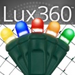 4' x 6' Lux360 TM D5 TM Multicolor LED Net Lights, Green Wire