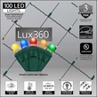 4' x 6' Lux360 TM D5 TM Multicolor LED Net Lights, Green Wire