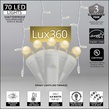 70 Lux360 TM D5 TM Warm White LED Icicle Lights