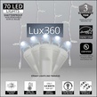 70 Lux360 TM D5 TM Cool White LED Icicle Lights