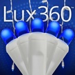 70 Lux360 TM D5 TM Blue LED Icicle Lights