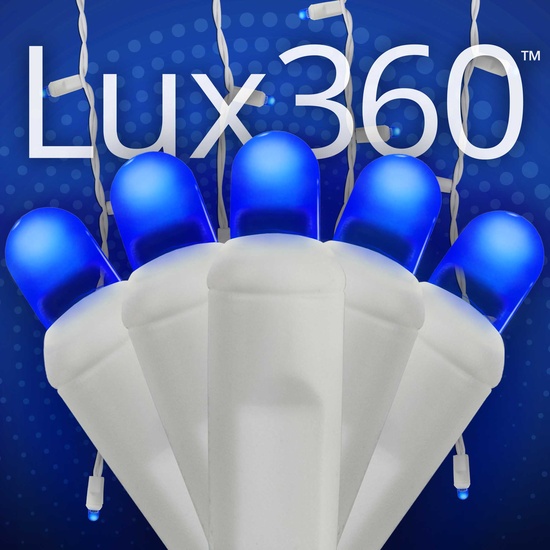 70 Lux360 TM D5 TM Blue LED Icicle Lights