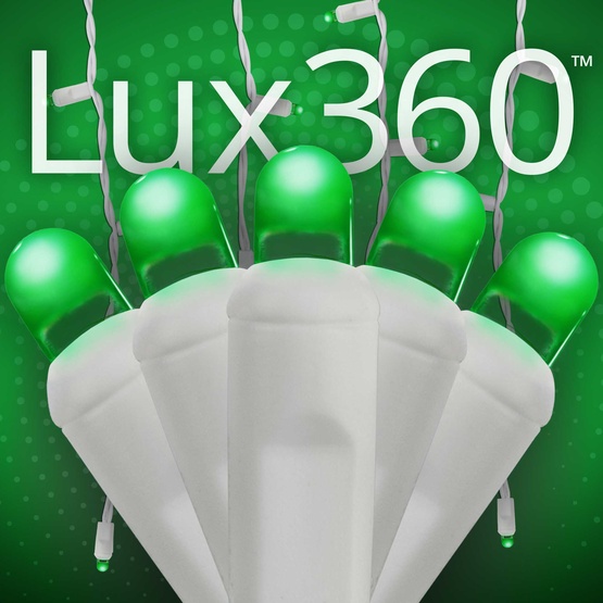 70 Lux360 TM D5 TM Green LED Icicle Lights