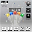 70 Lux360 TM D5 TM Multicolor LED Icicle Lights
