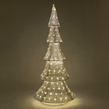 72" LED Polymesh Christmas Tree, White/Gold Twinkle Lights 