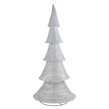 72" LED Polymesh Christmas Tree, White/Gold Twinkle Lights 