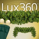 Lux360<sup>TM</sup> D5<sup>TM</sup> Sequoia Fir Prelit Commercial LED Christmas Garland, Warm White Lights