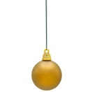 Gold Shatterproof Commercial Christmas Ornament, Matte Finish