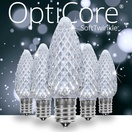 C9 SoftTwinkle&reg; Cool White OptiCore&reg LED Christmas Light Bulbs