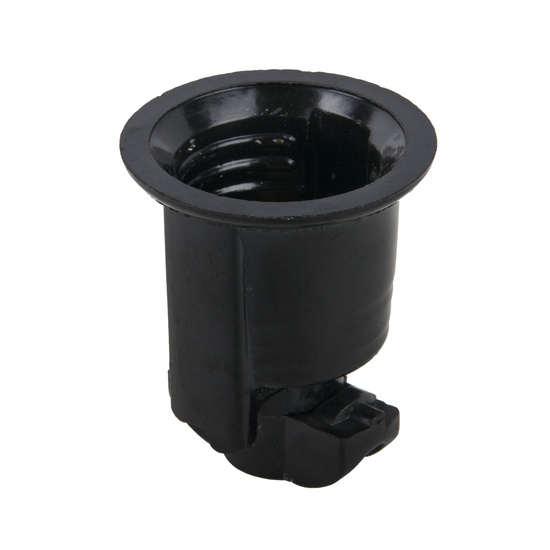 Black Medium Base Phenolic Socket