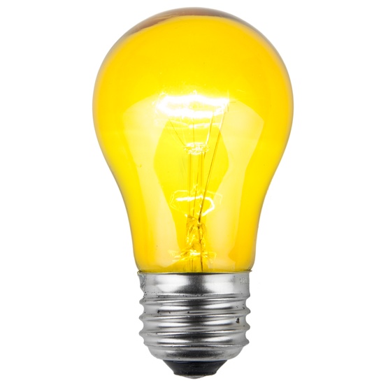 e26 party and sign bulbs a15 transparent yellow 15 watt a15 led light bulb