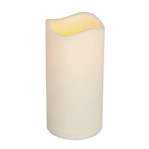 Battery Operated Candles 6"H x 3"D Resin Indoor/Outdoor Battery Operated Flameless LED Candle