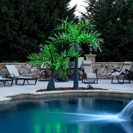 Lighted Palm Trees - 20' LED Palm Tree - Natural Green 20' LED Palm Tree - Natural Green - Lighted Palm Trees - 20' LED Palm Tree - Natural Green