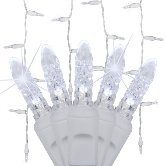 70 M5 Cool White Twinkle LED Icicle Lights