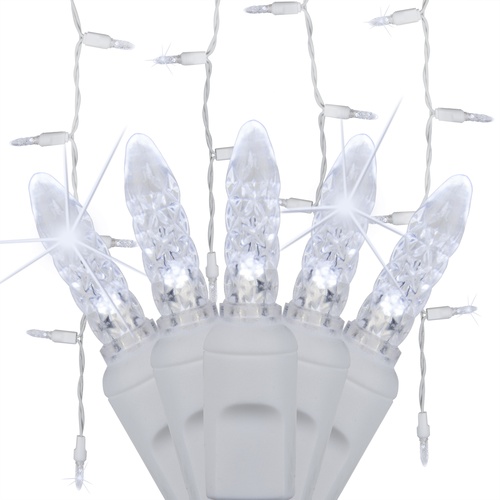 70 M5 Cool White Twinkle LED Icicle Lights