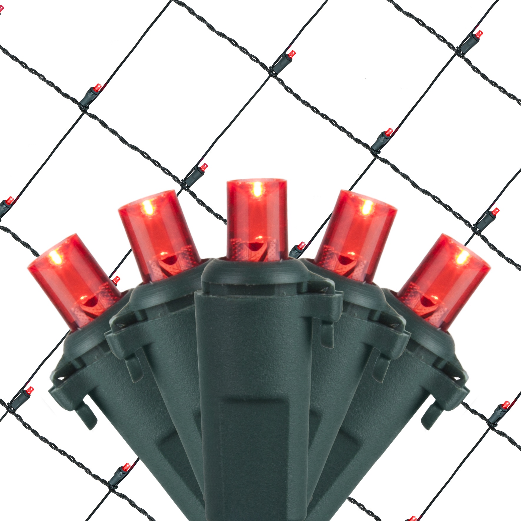 Led Net Lights 5mm 4 X6 Red Green Wire