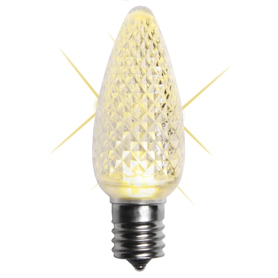 C9 Twinkle Warm White LED Christmas Light Bulbs