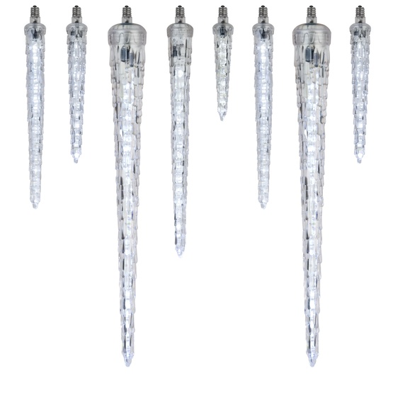 C7, 9" LED Falling Icicle Bulb, Single Bulb